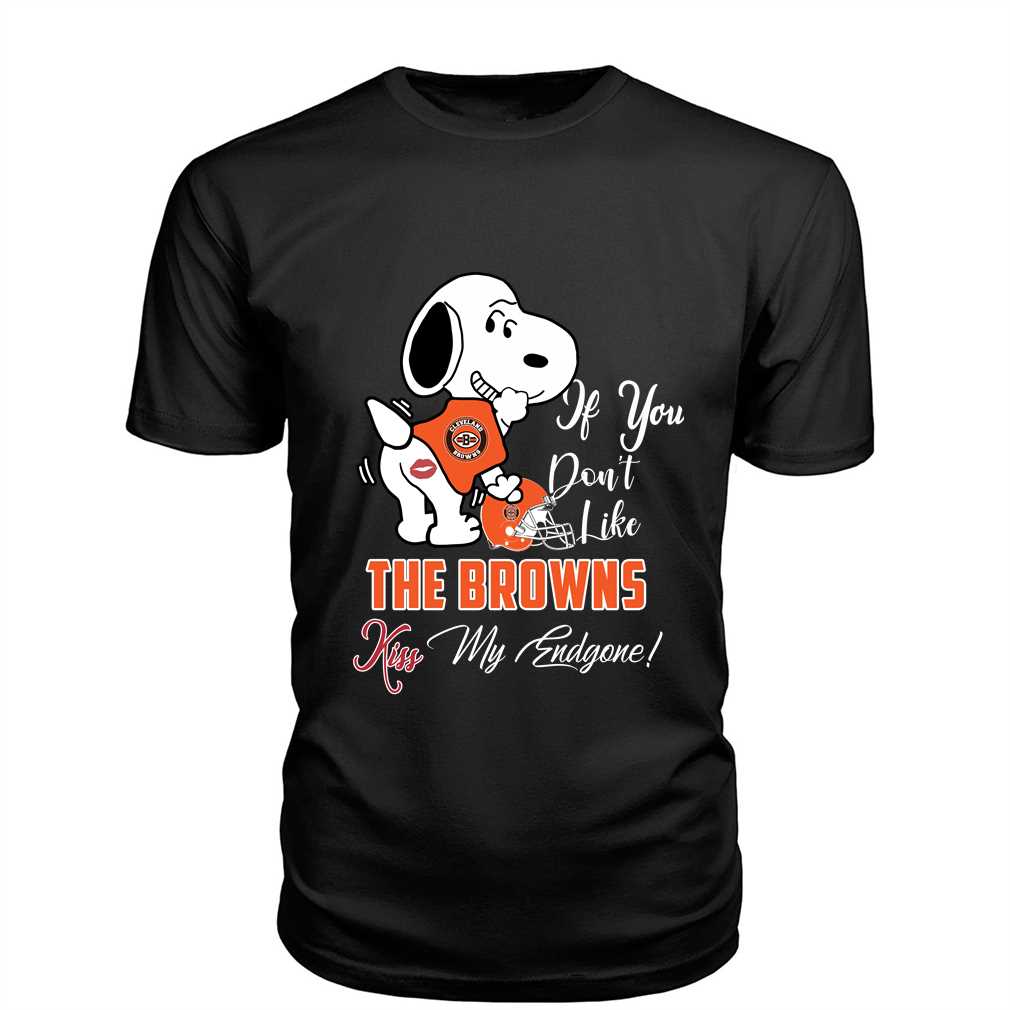 Nfl Cleveland Browns Snoopy Dog Kiss My Endgone Shirt