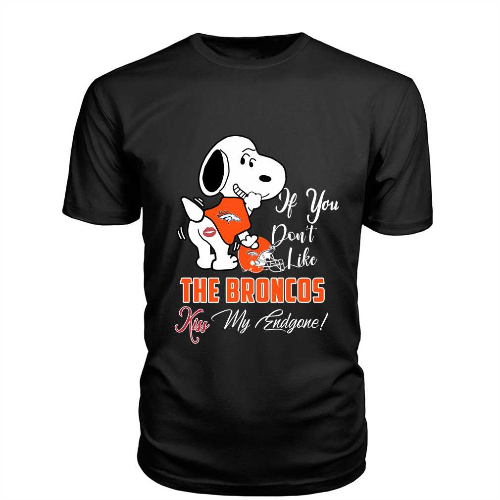 Nfl Denver Broncos Snoopy Dog Kiss My Endgone Shirt